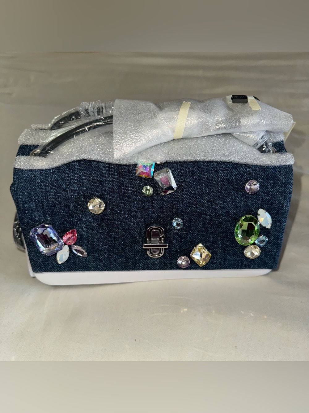 Marc Jacobs THE GEM DENIM MINI DUAL BAG